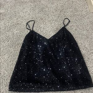 Banana Republic sequined spaghetti strap top